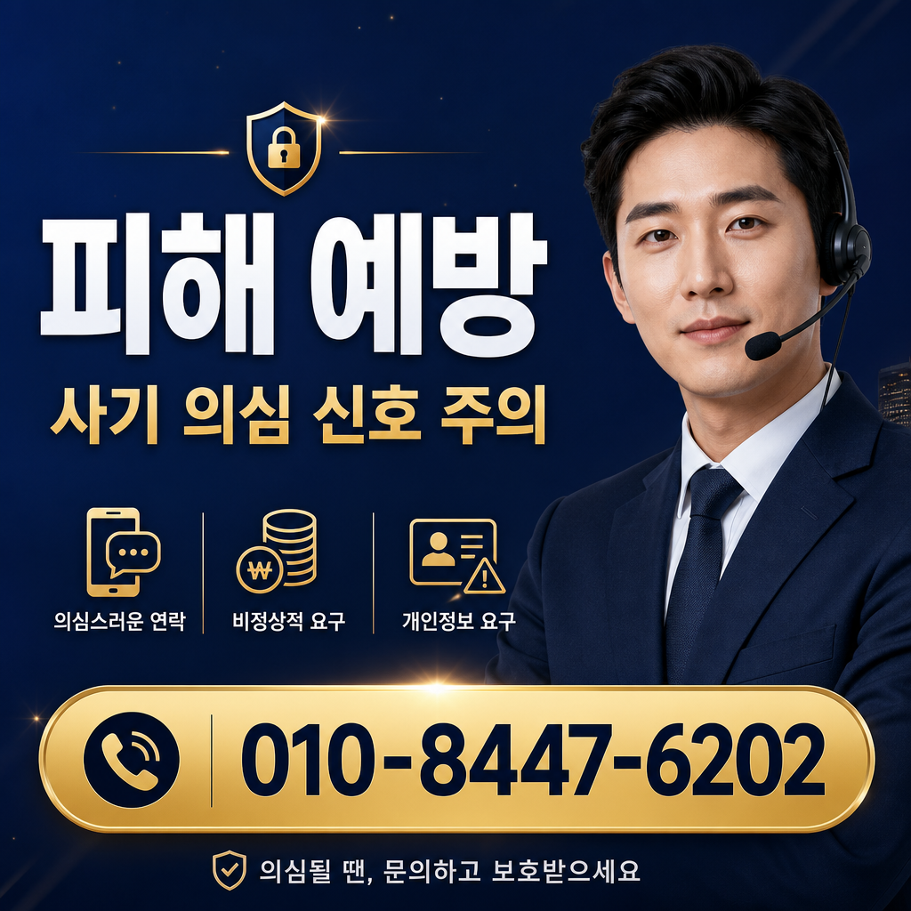 피해 예방 주의사항